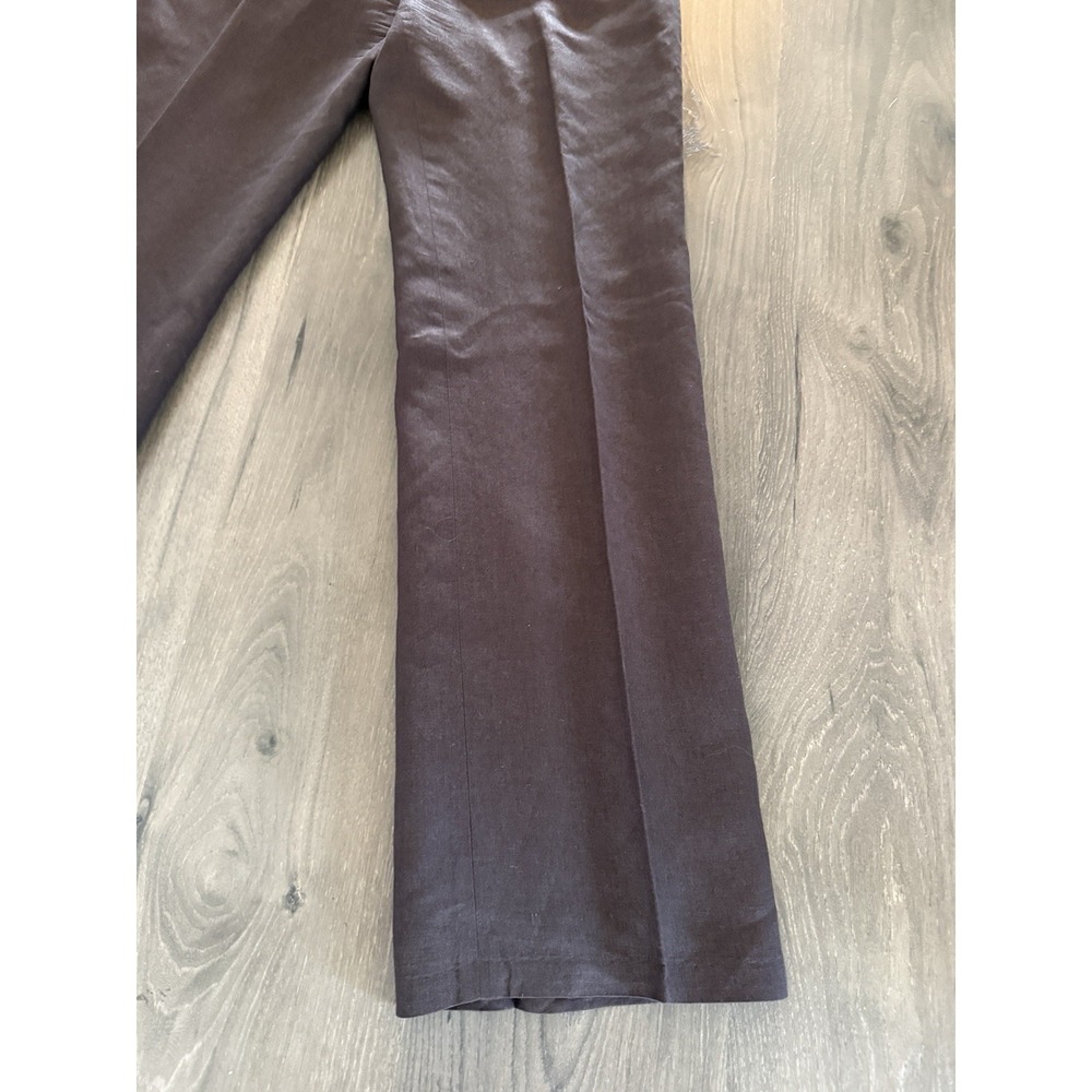 Ann Taylor LOFT "Ann" Pants Women's 6 Brown Linen Blend Lined - Picture 5 of 13